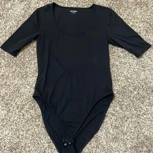 Old Navy Black half sleeve body suit